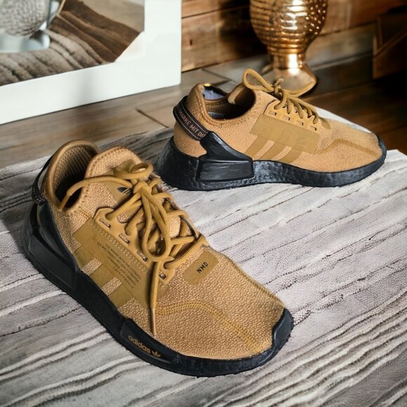 ADIDAS NMD R1 V2 Royal Gold Size 6.5 Womans/5 Youth - Picture 3 of 10